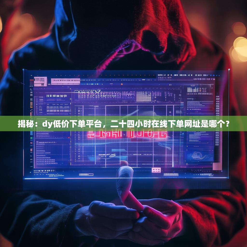 揭秘：dy低价下单平台，二十四小时在线下单网址是哪个？