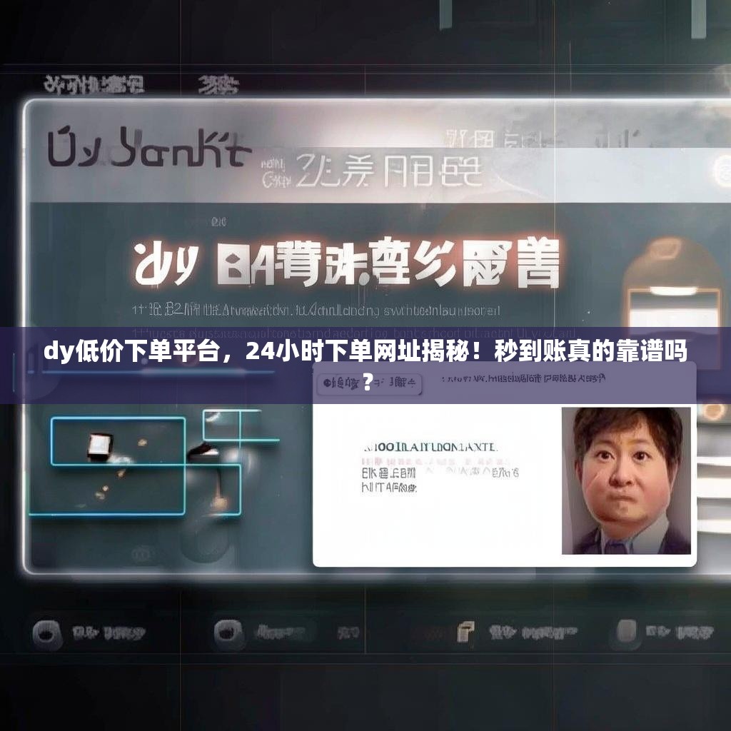 dy低价下单平台，24小时下单网址揭秘！秒到账真的靠谱吗？