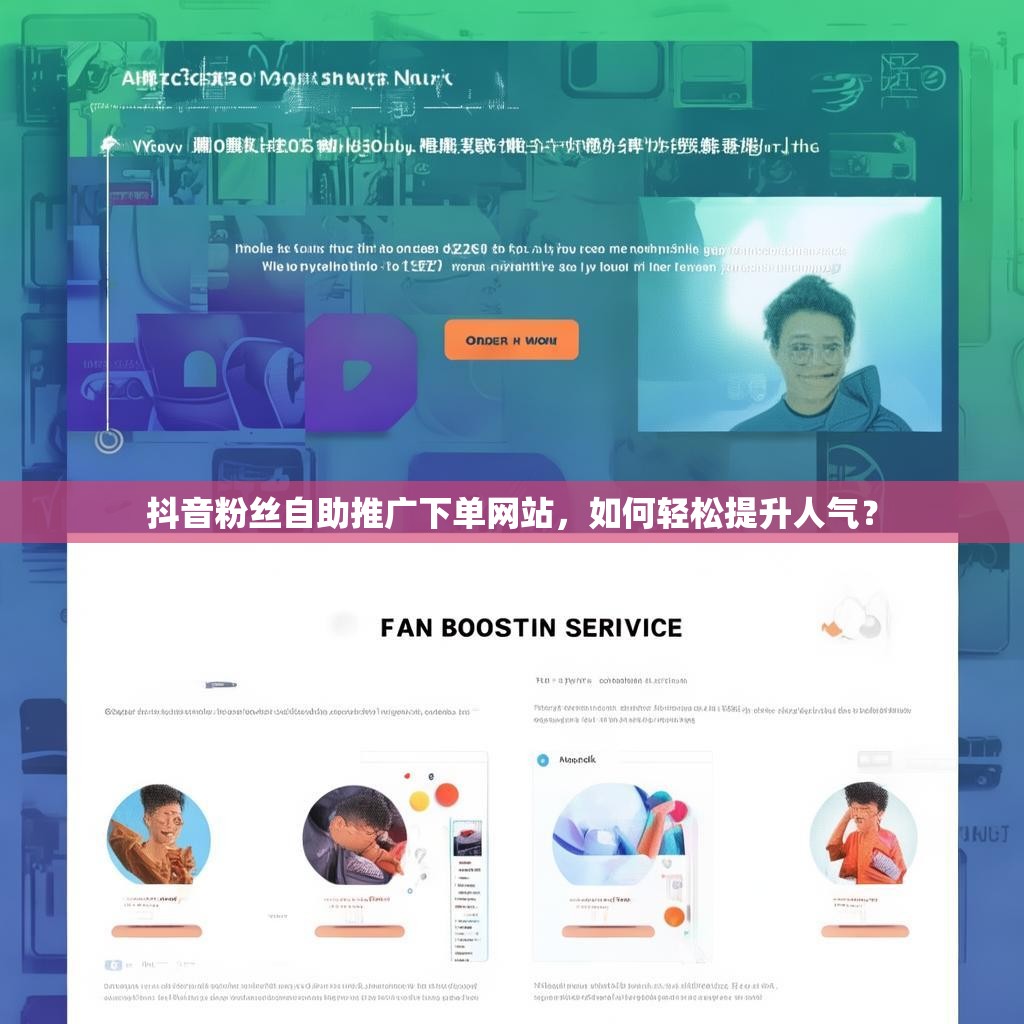 抖音粉丝自助推广下单网站，如何轻松提升人气？