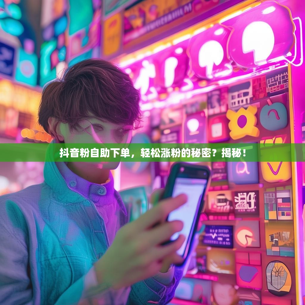 抖音粉自助下单，轻松涨粉的秘密？揭秘！