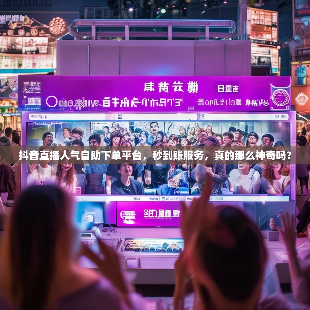 抖音直播人气自助下单平台，秒到账服务，真的那么神奇吗？
