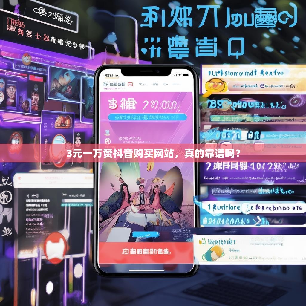 3元一万赞抖音购买网站，真的靠谱吗？