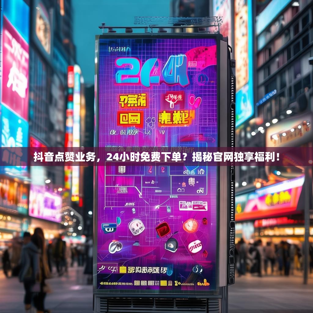 抖音点赞业务，24小时免费下单？揭秘官网独享福利！