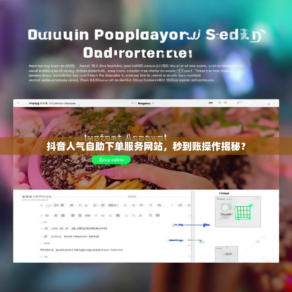 抖音人气自助下单服务网站，秒到账操作揭秘？