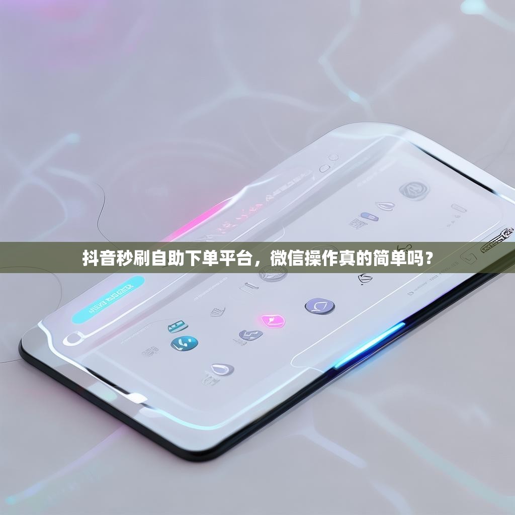 抖音秒刷自助下单平台，微信操作真的简单吗？
