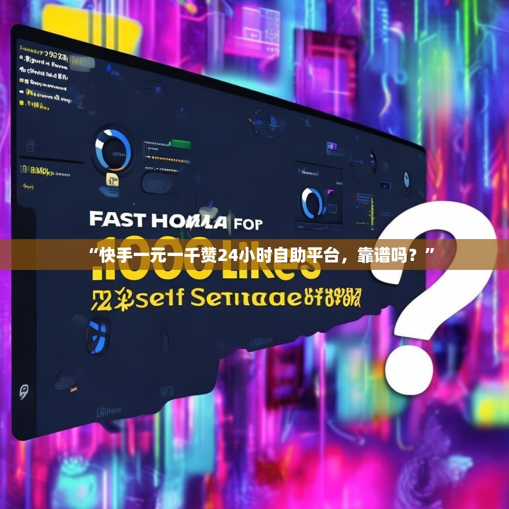 “快手一元一千赞24小时自助平台，靠谱吗？”