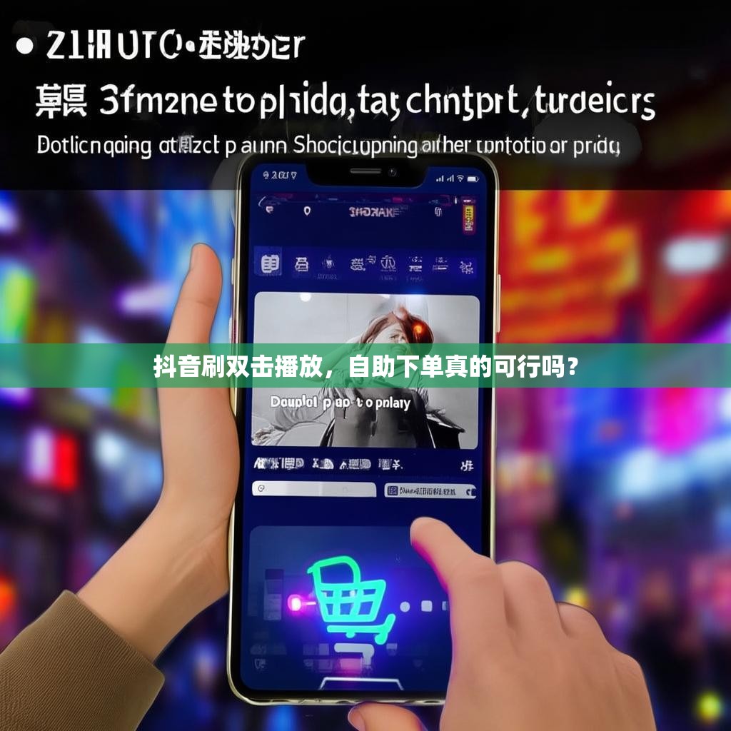 抖音刷双击播放，自助下单真的可行吗？