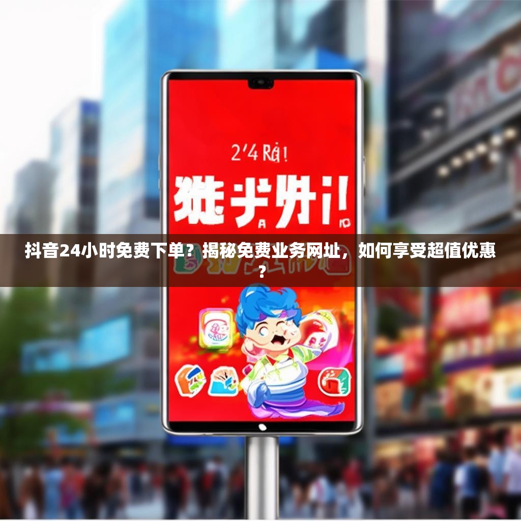 抖音24小时免费下单？揭秘免费业务网址，如何享受超值优惠？