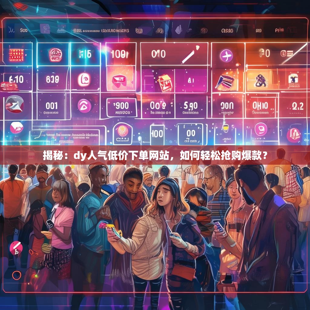 揭秘：dy人气低价下单网站，如何轻松抢购爆款？