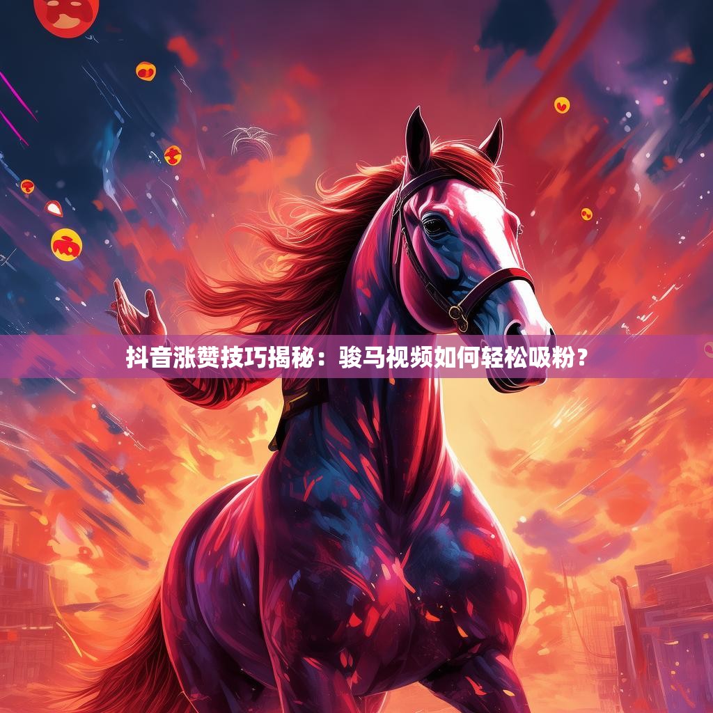抖音涨赞技巧揭秘：骏马视频如何轻松吸粉？