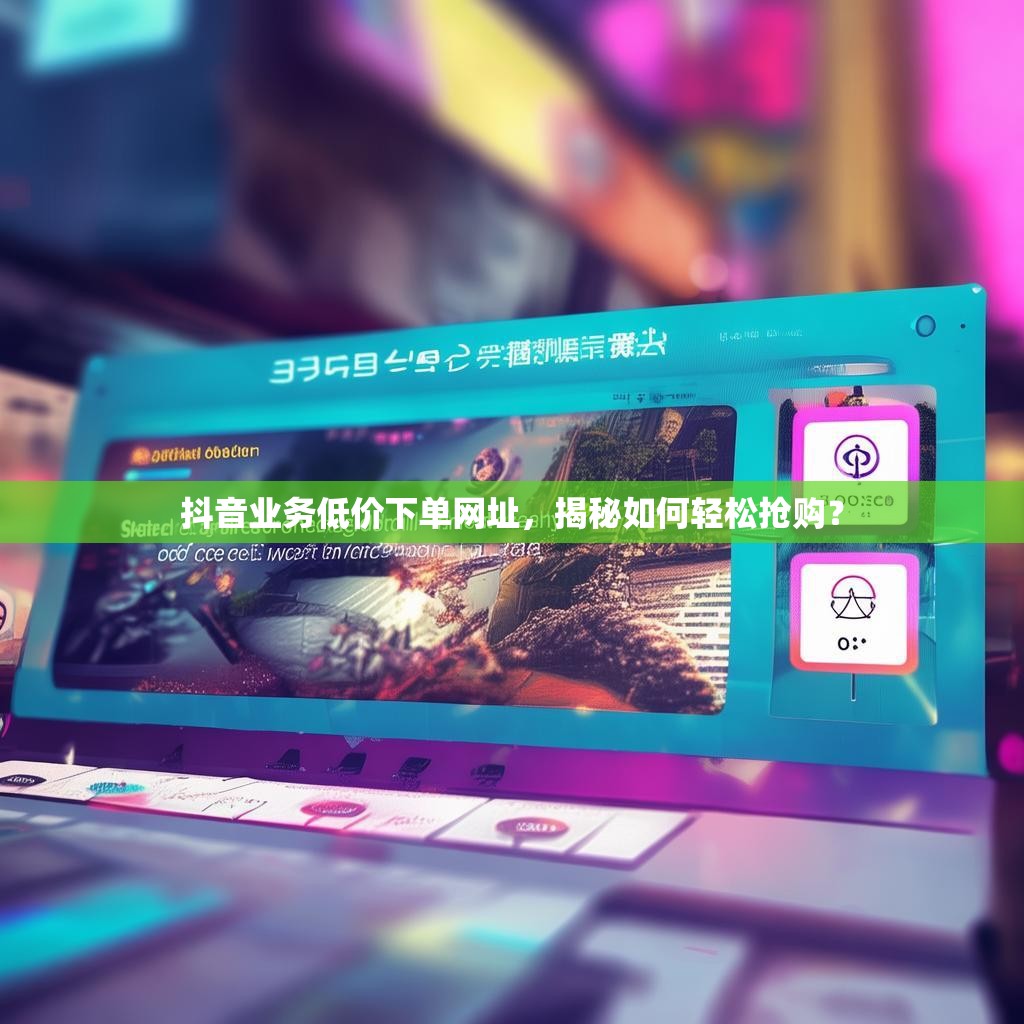 抖音业务低价下单网址，揭秘如何轻松抢购？