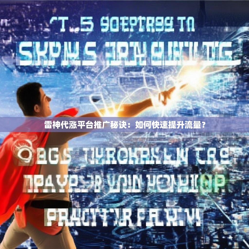 雷神代涨平台推广秘诀：如何快速提升流量？