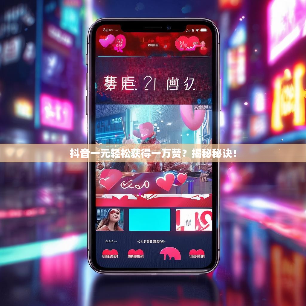 抖音一元轻松获得一万赞？揭秘秘诀！