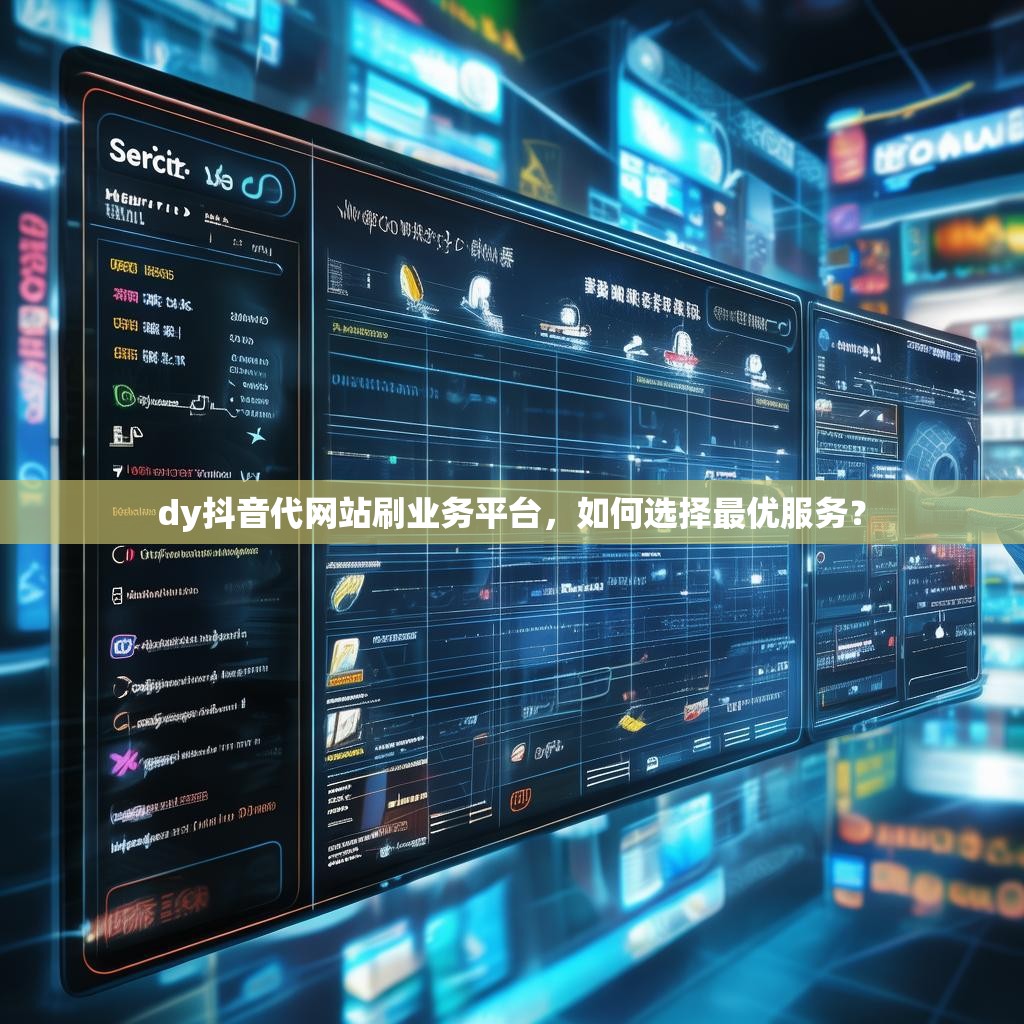 dy抖音代网站刷业务平台，如何选择最优服务？