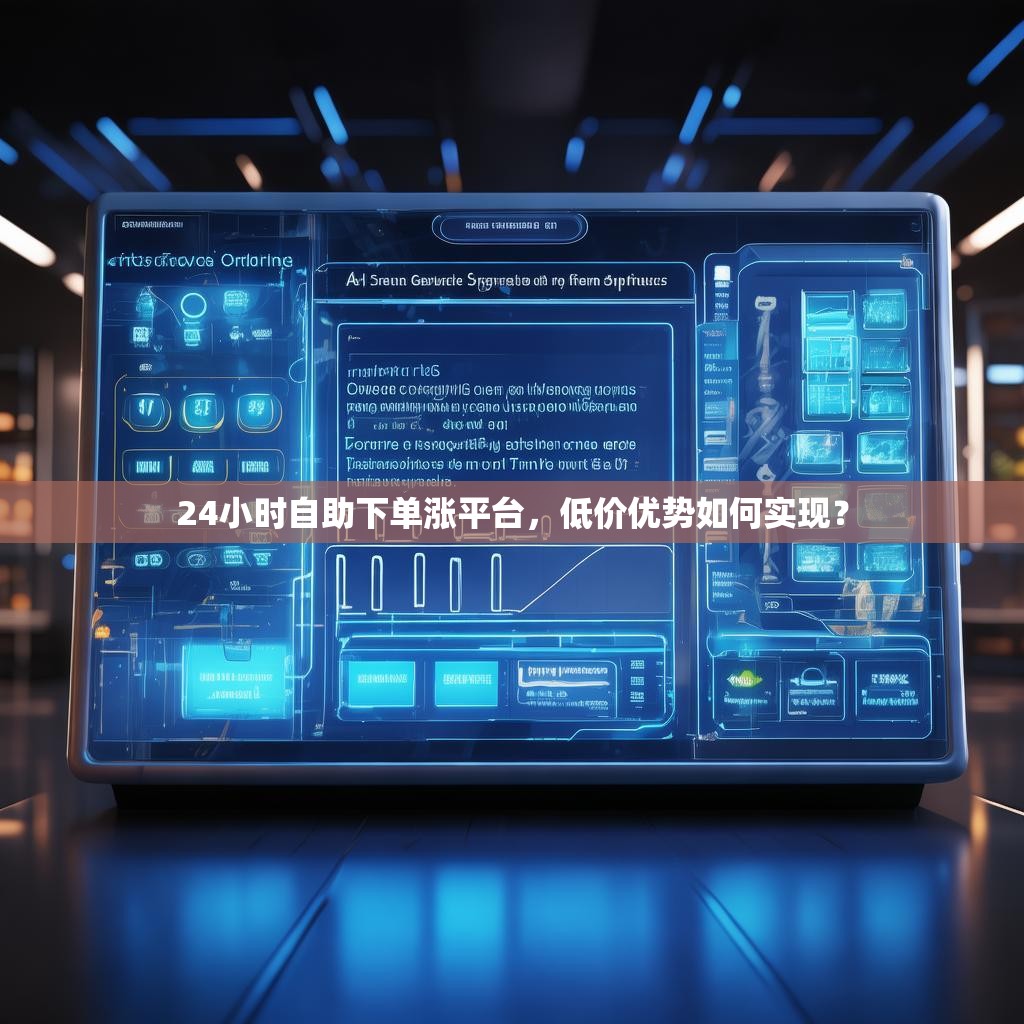 24小时自助下单涨平台，低价优势如何实现？