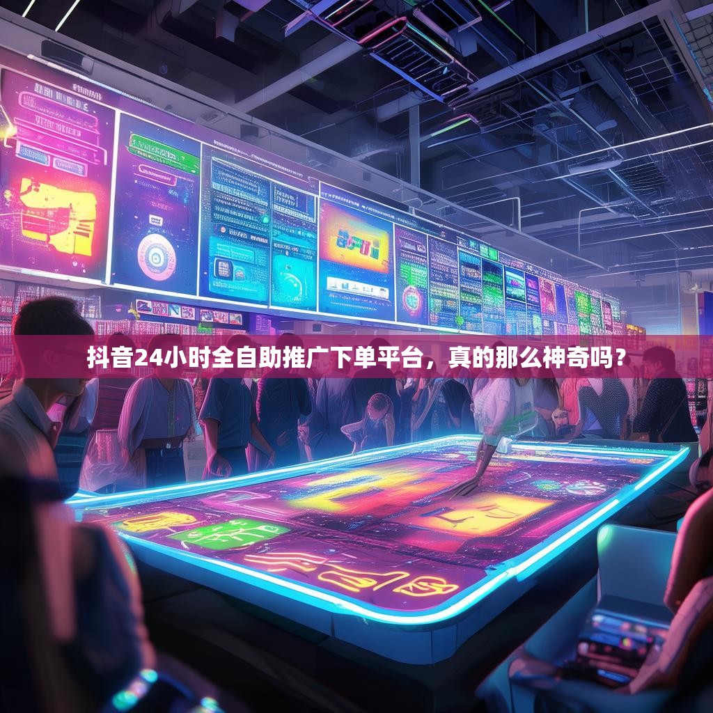抖音24小时全自助推广下单平台，真的那么神奇吗？
