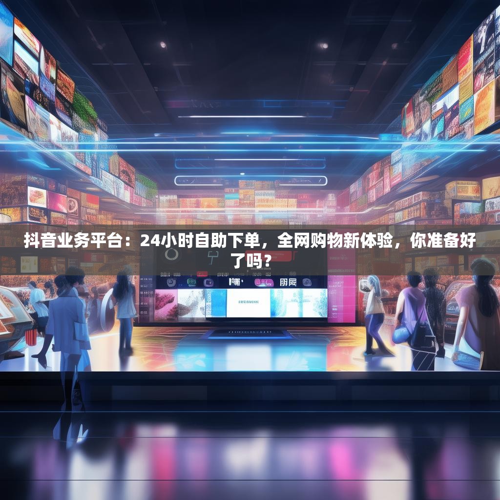 抖音业务平台：24小时自助下单，全网购物新体验，你准备好了吗？