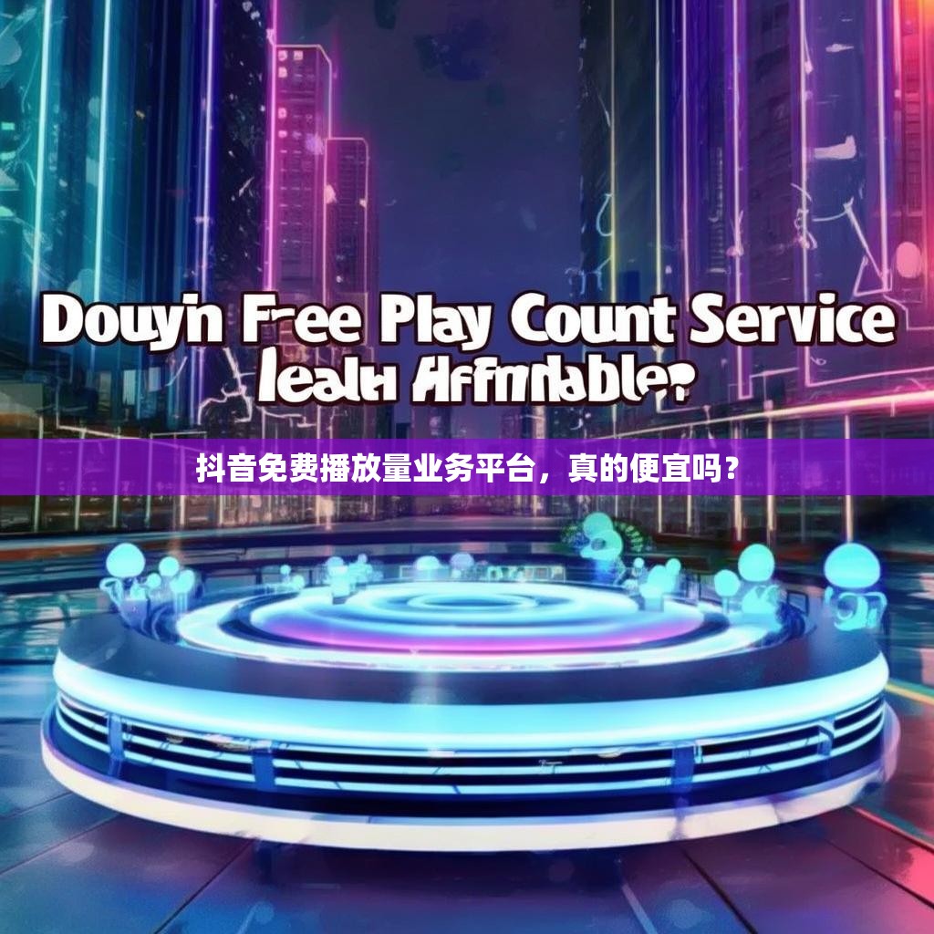 抖音免费播放量业务平台，真的便宜吗？