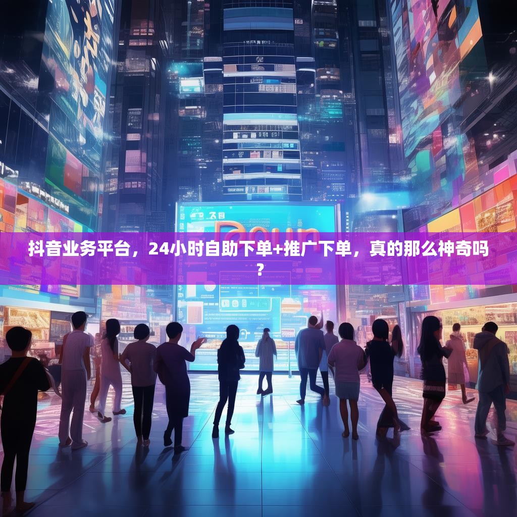 抖音业务平台，24小时自助下单+推广下单，真的那么神奇吗？