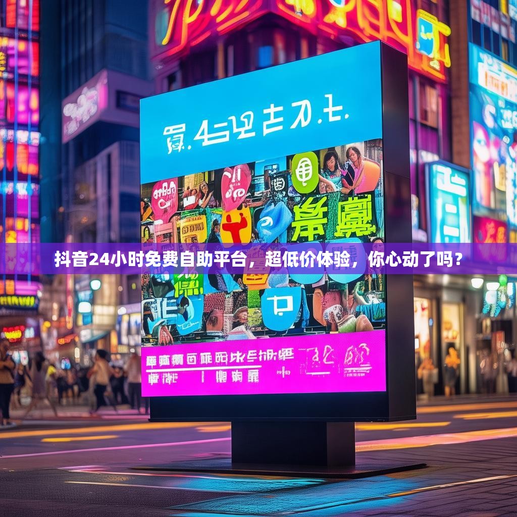 抖音24小时免费自助平台，超低价体验，你心动了吗？