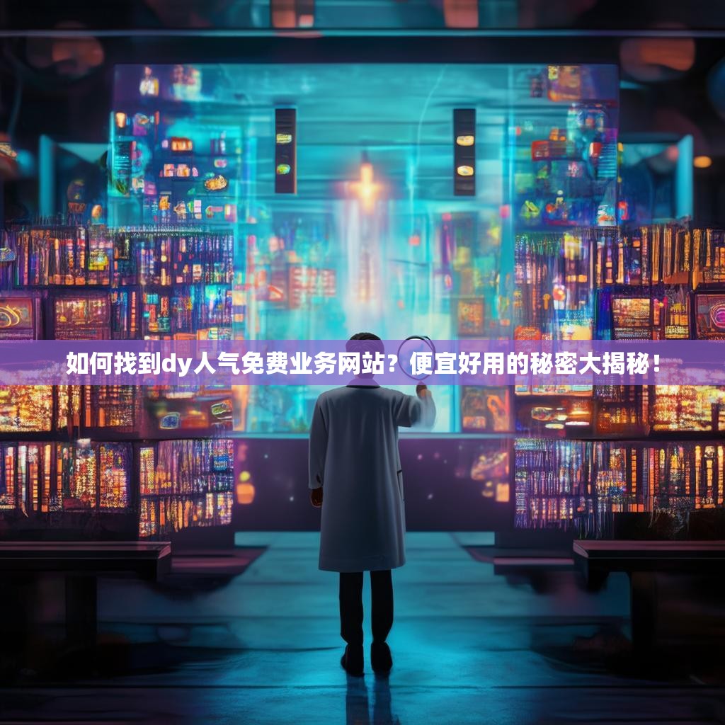 如何找到dy人气免费业务网站？便宜好用的秘密大揭秘！