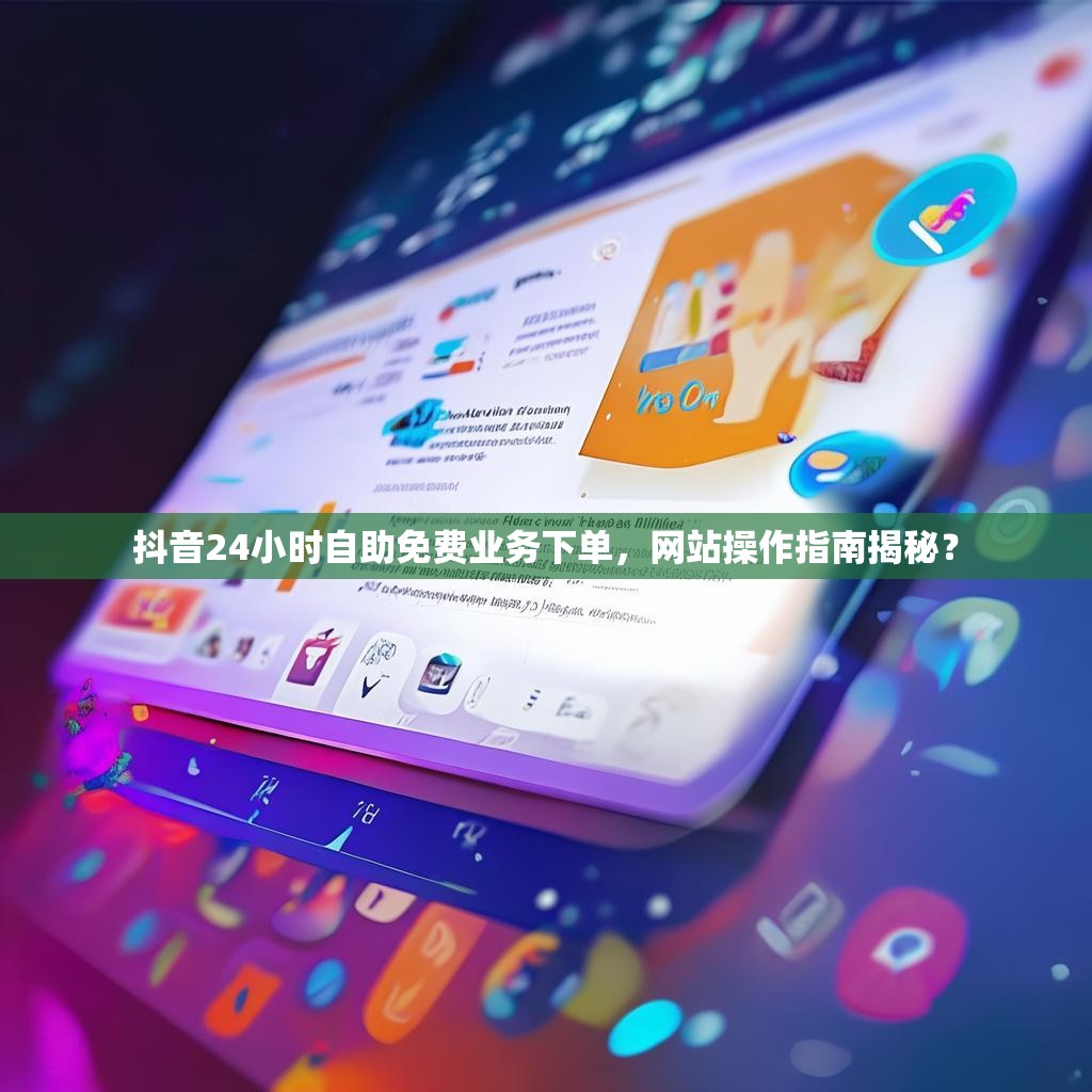 抖音24小时自助免费业务下单，网站操作指南揭秘？