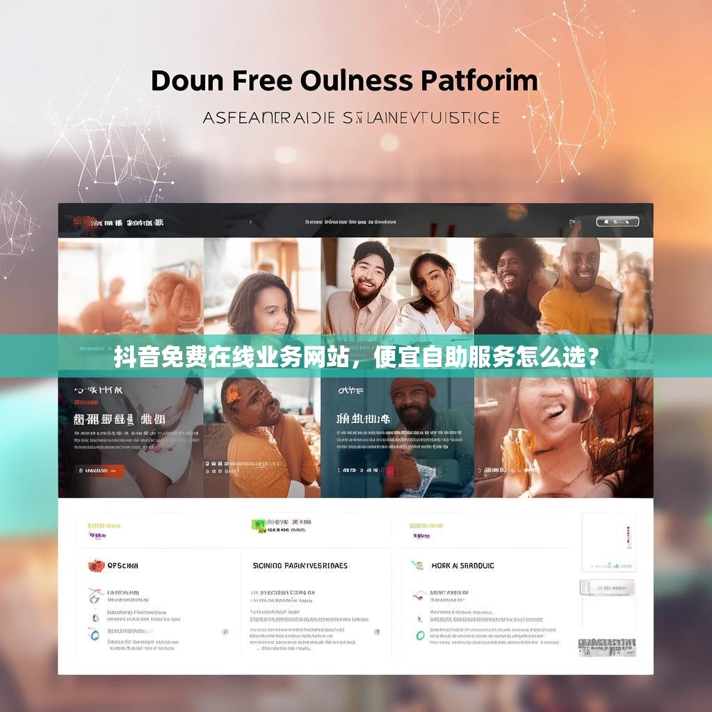 抖音免费在线业务网站，便宜自助服务怎么选？