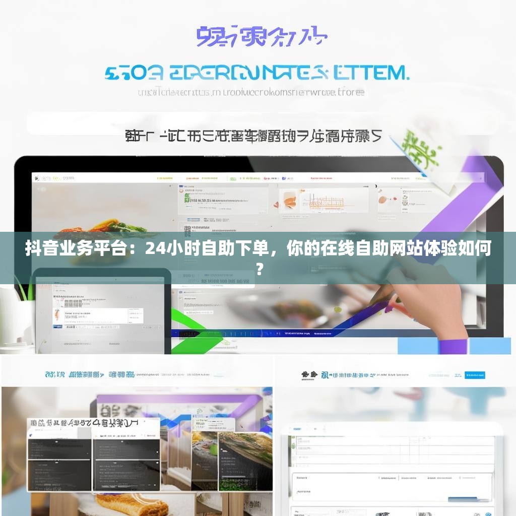 抖音业务平台：24小时自助下单，你的在线自助网站体验如何？