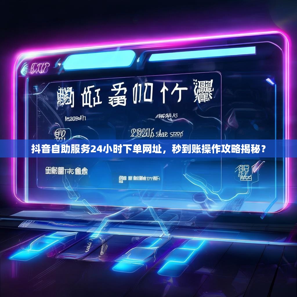 抖音自助服务24小时下单网址，秒到账操作攻略揭秘？