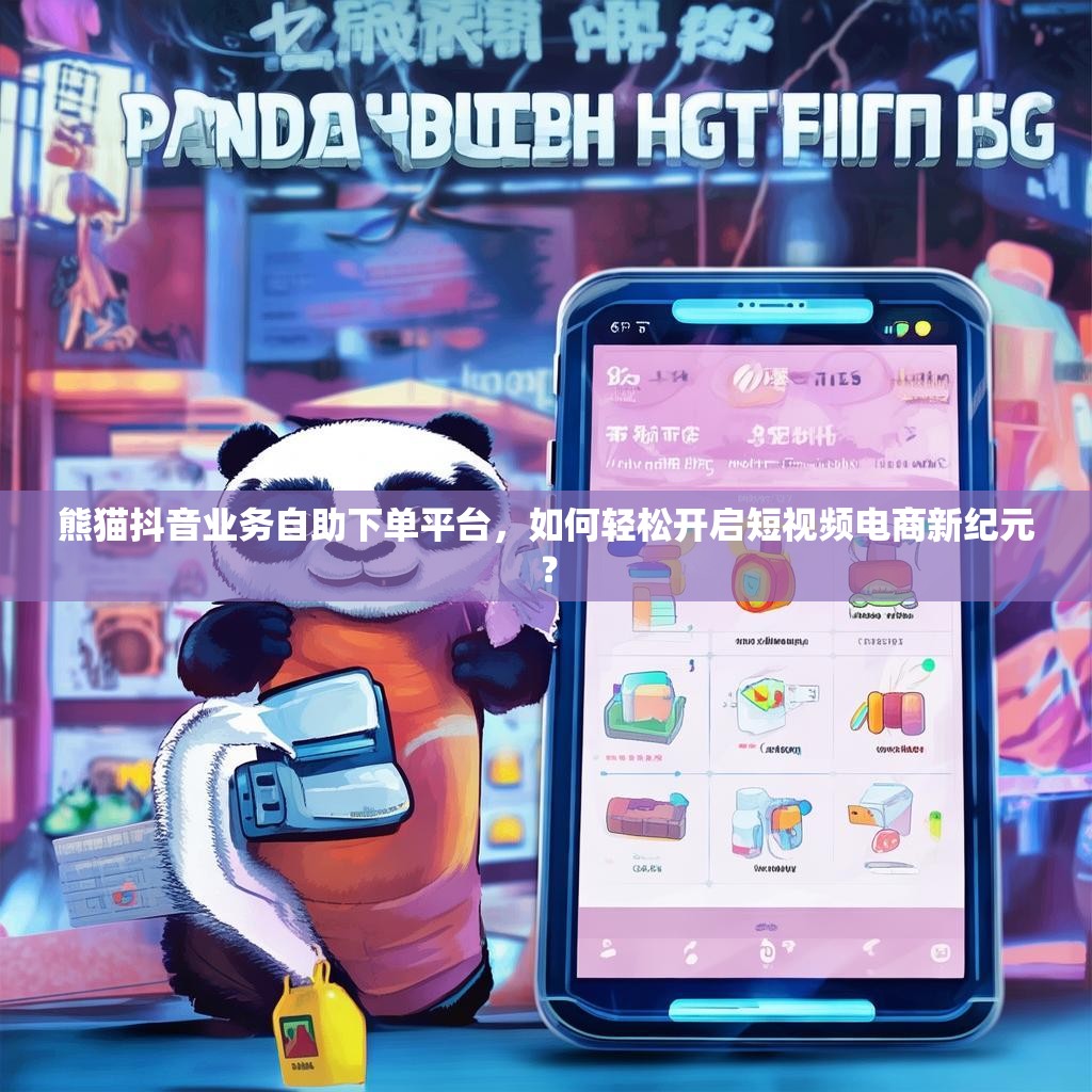 熊猫抖音业务自助下单平台，如何轻松开启短视频电商新纪元？