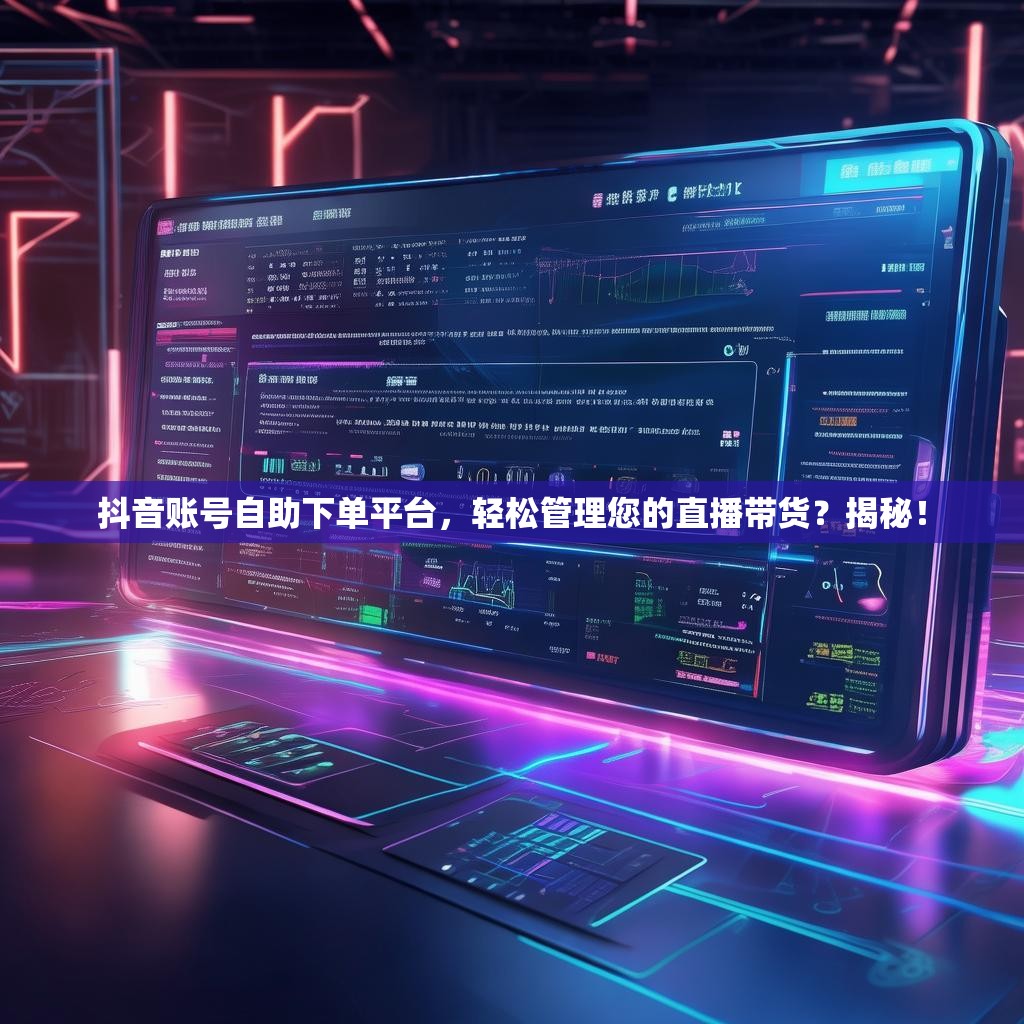 抖音账号自助下单平台，轻松管理您的直播带货？揭秘！