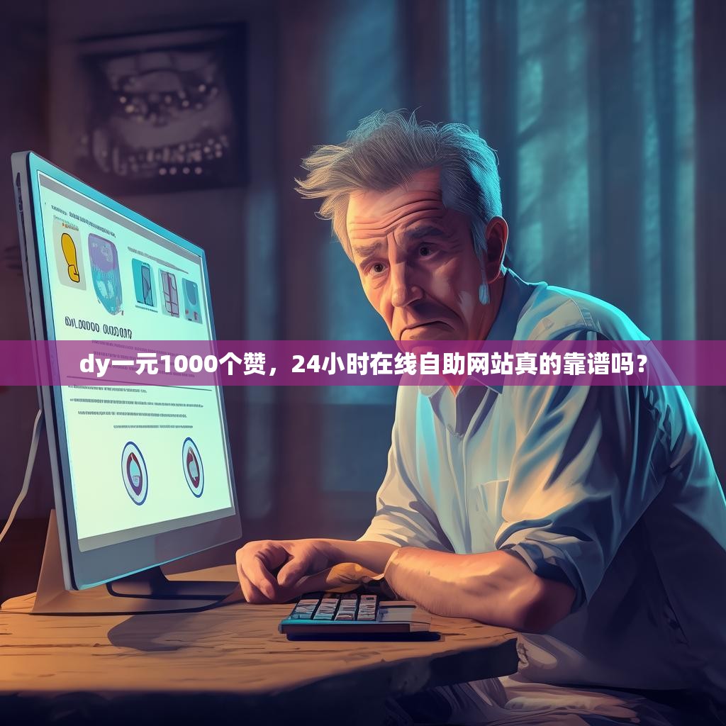 dy一元1000个赞，24小时在线自助网站真的靠谱吗？
