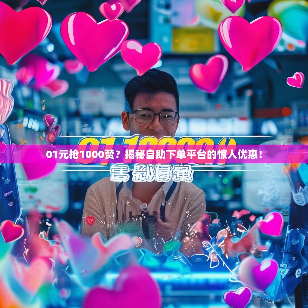 01元抢1000赞？揭秘自助下单平台的惊人优惠！