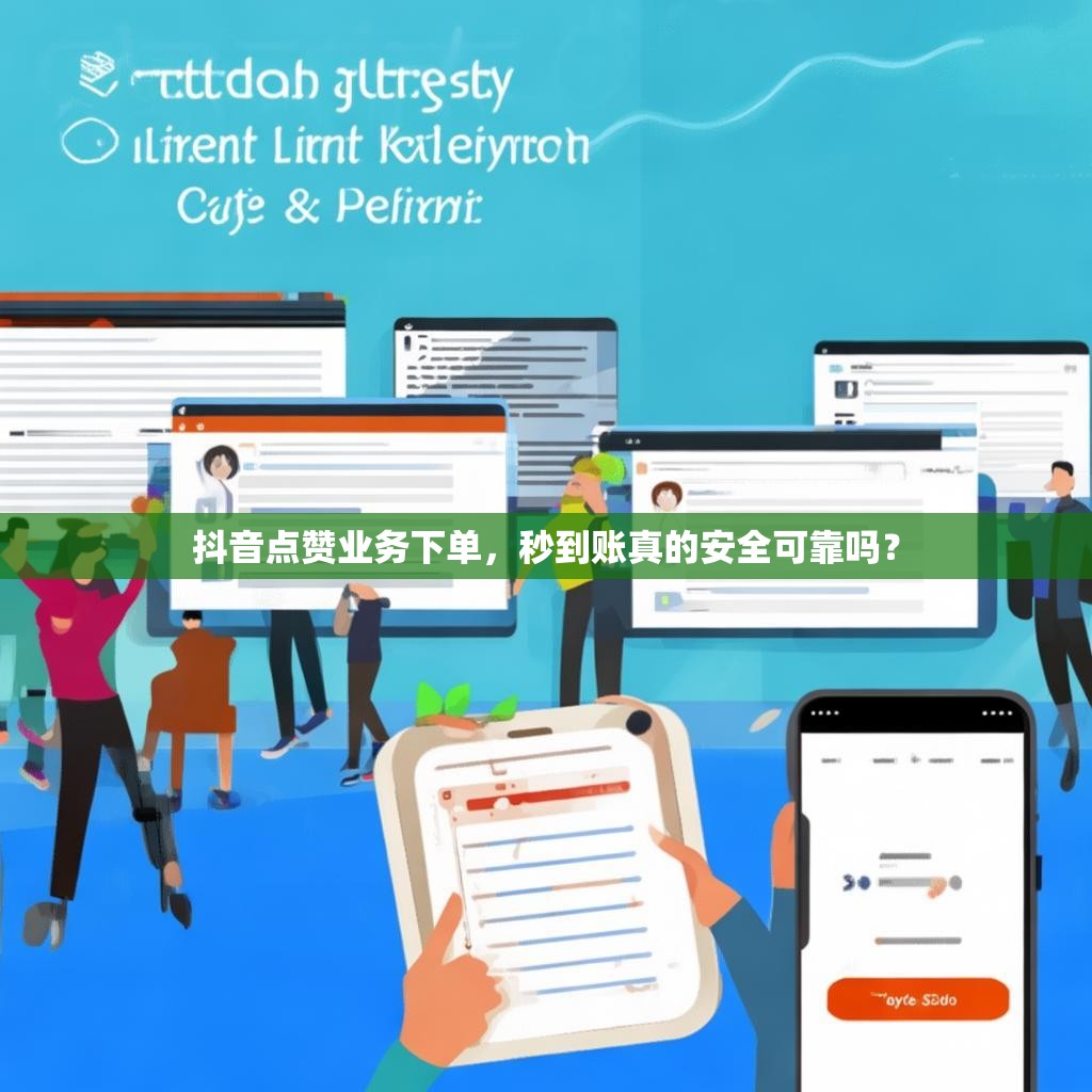 抖音点赞业务下单，秒到账真的安全可靠吗？
