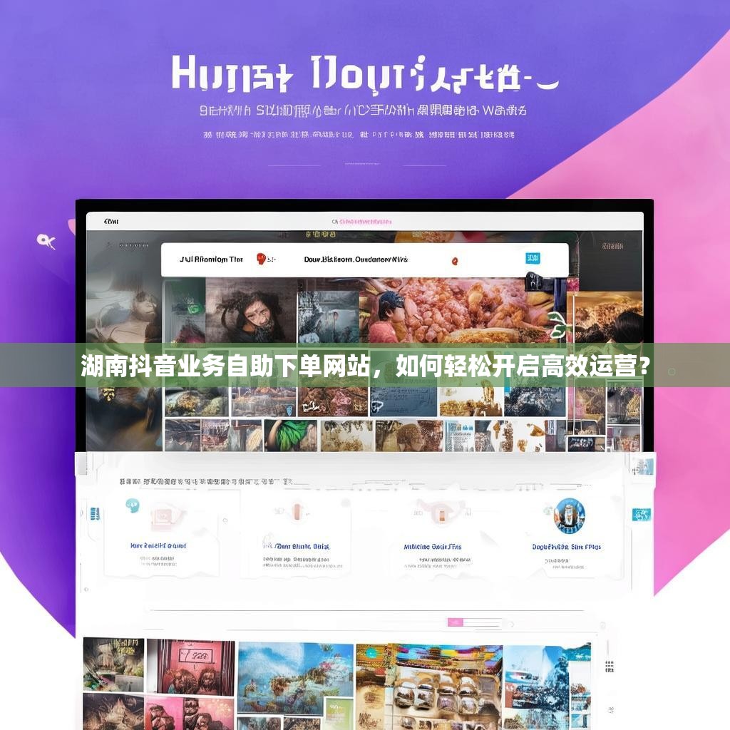 湖南抖音业务自助下单网站，如何轻松开启高效运营？