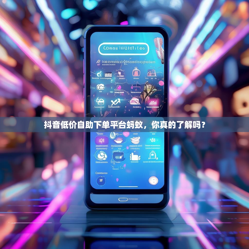 抖音低价自助下单平台蚂蚁，你真的了解吗？