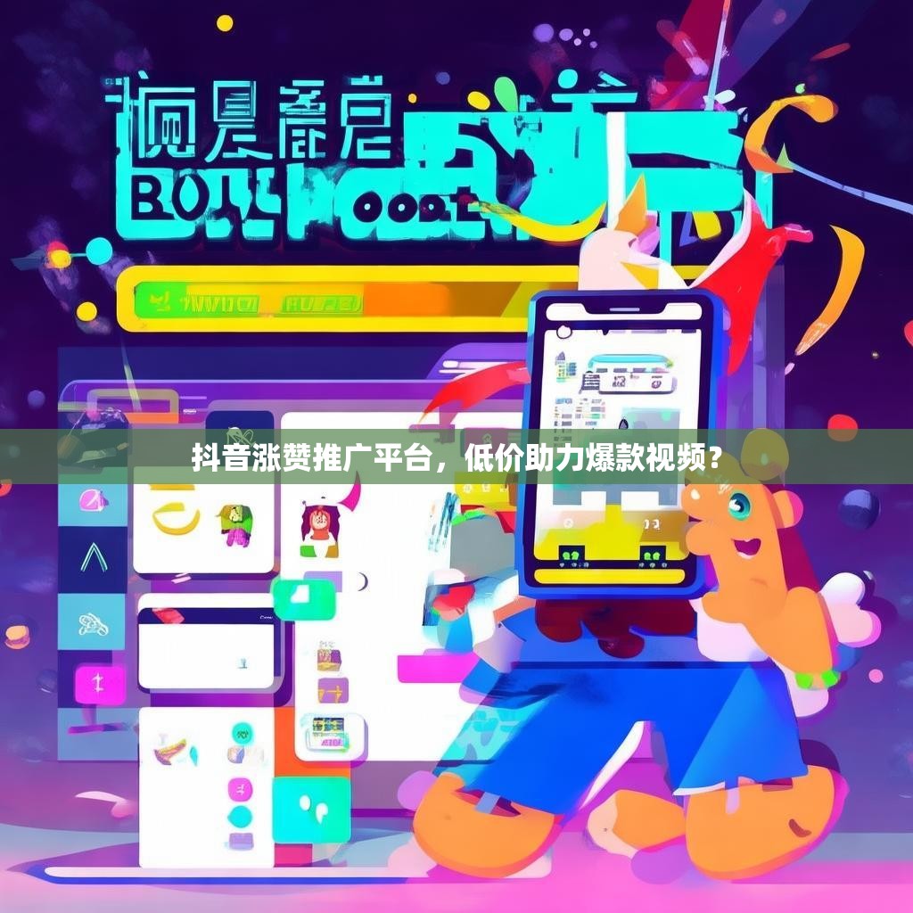抖音涨赞推广平台，低价助力爆款视频？