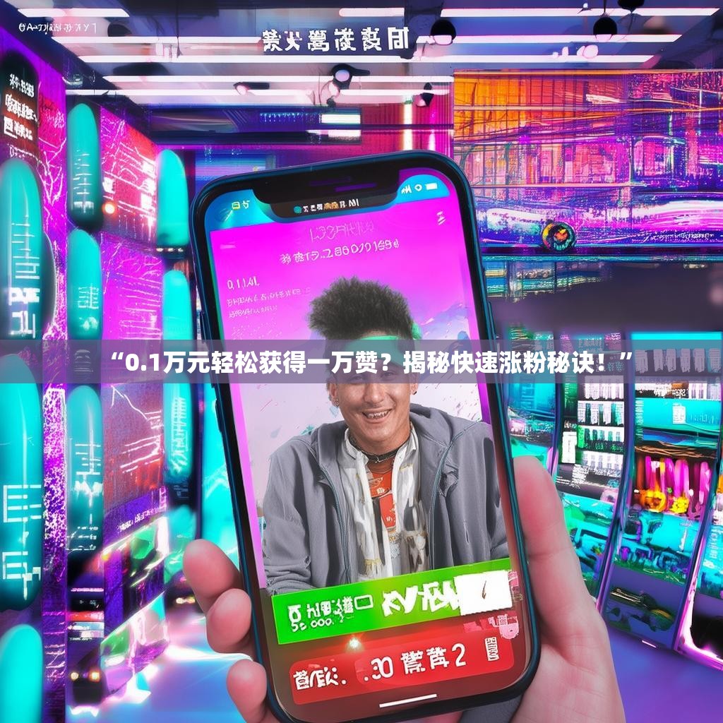 “0.1万元轻松获得一万赞？揭秘快速涨粉秘诀！”
