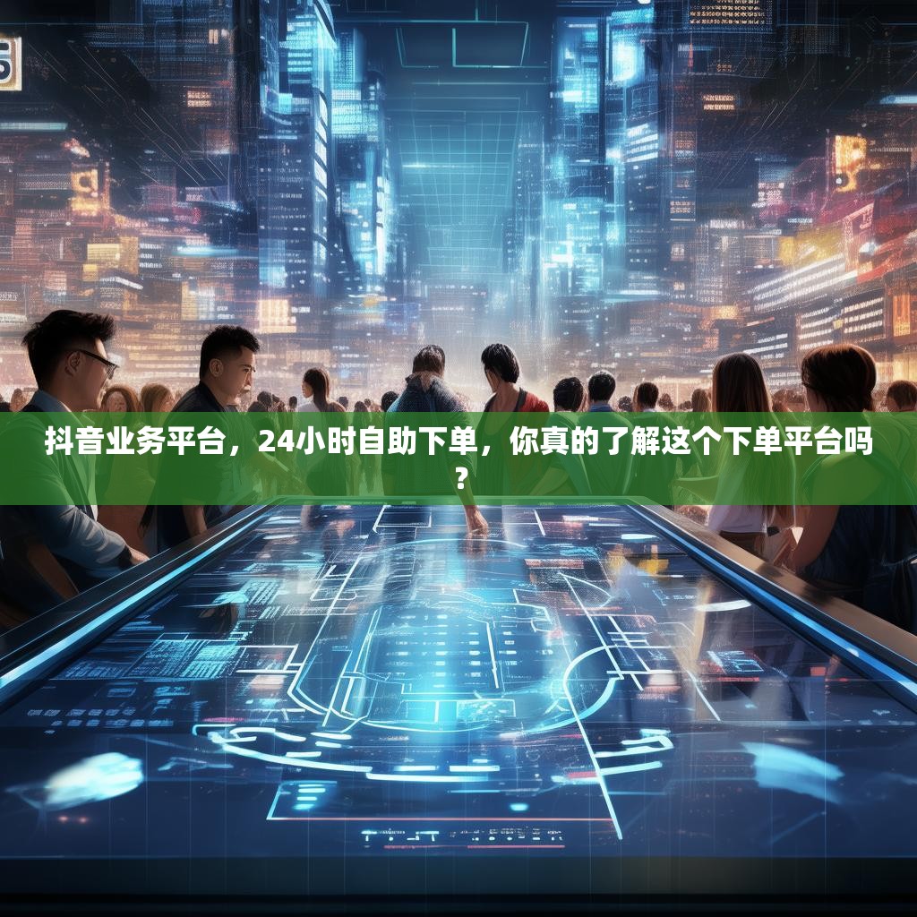 抖音业务平台，24小时自助下单，你真的了解这个下单平台吗？