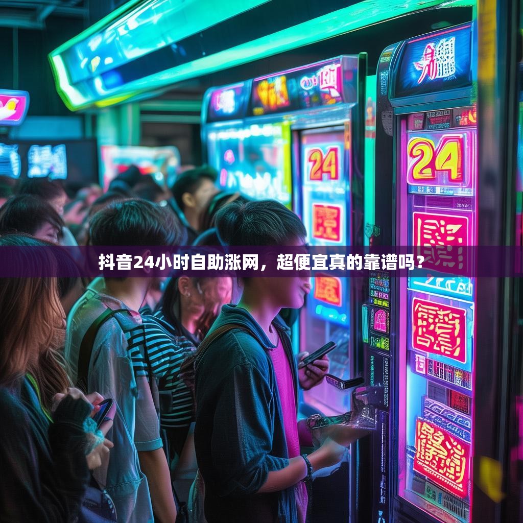 抖音24小时自助涨网，超便宜真的靠谱吗？