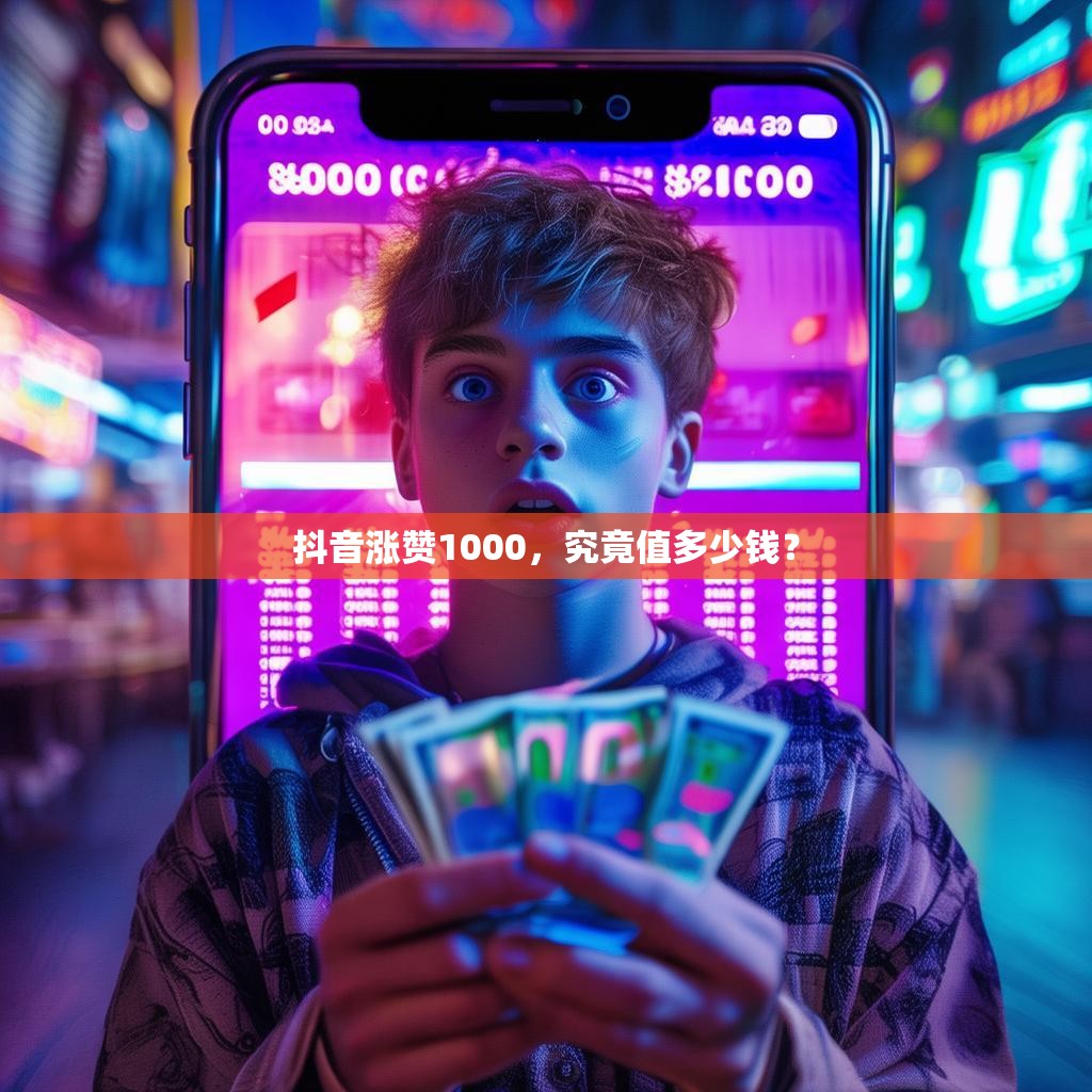 抖音涨赞1000，究竟值多少钱？