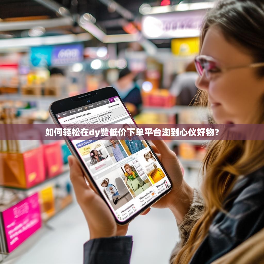 如何轻松在dy赞低价下单平台淘到心仪好物？