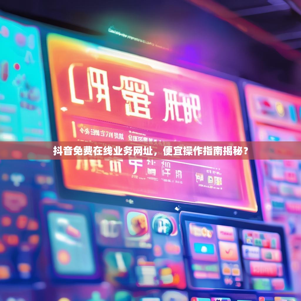抖音免费在线业务网址，便宜操作指南揭秘？