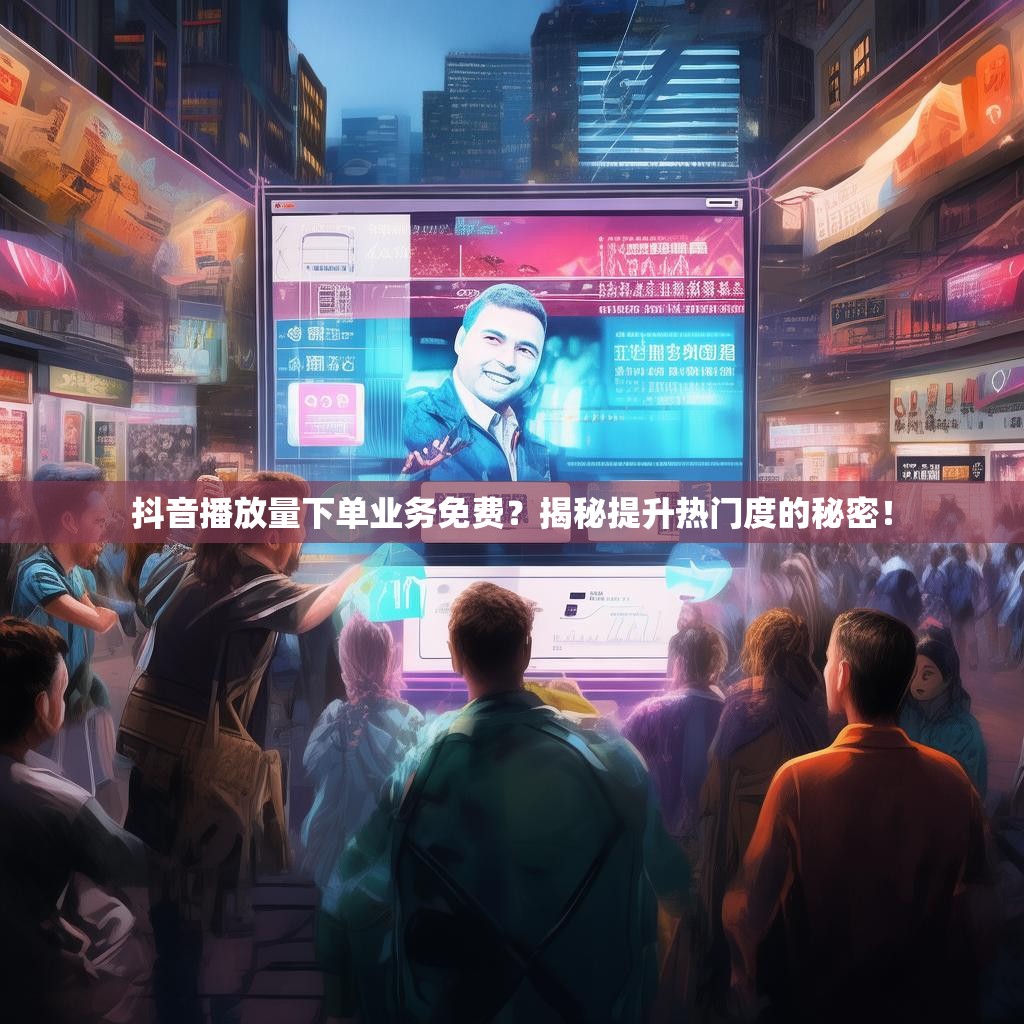 抖音播放量下单业务免费？揭秘提升热门度的秘密！