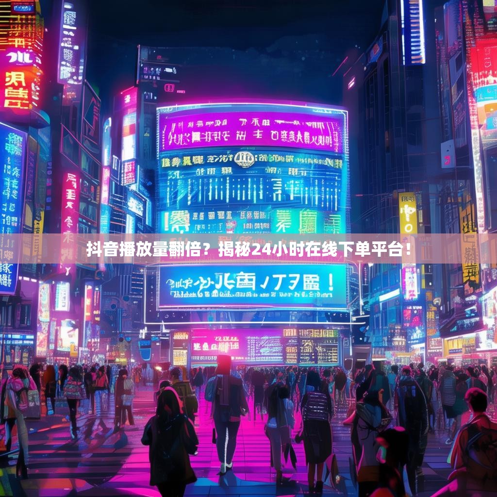 抖音播放量翻倍？揭秘24小时在线下单平台！