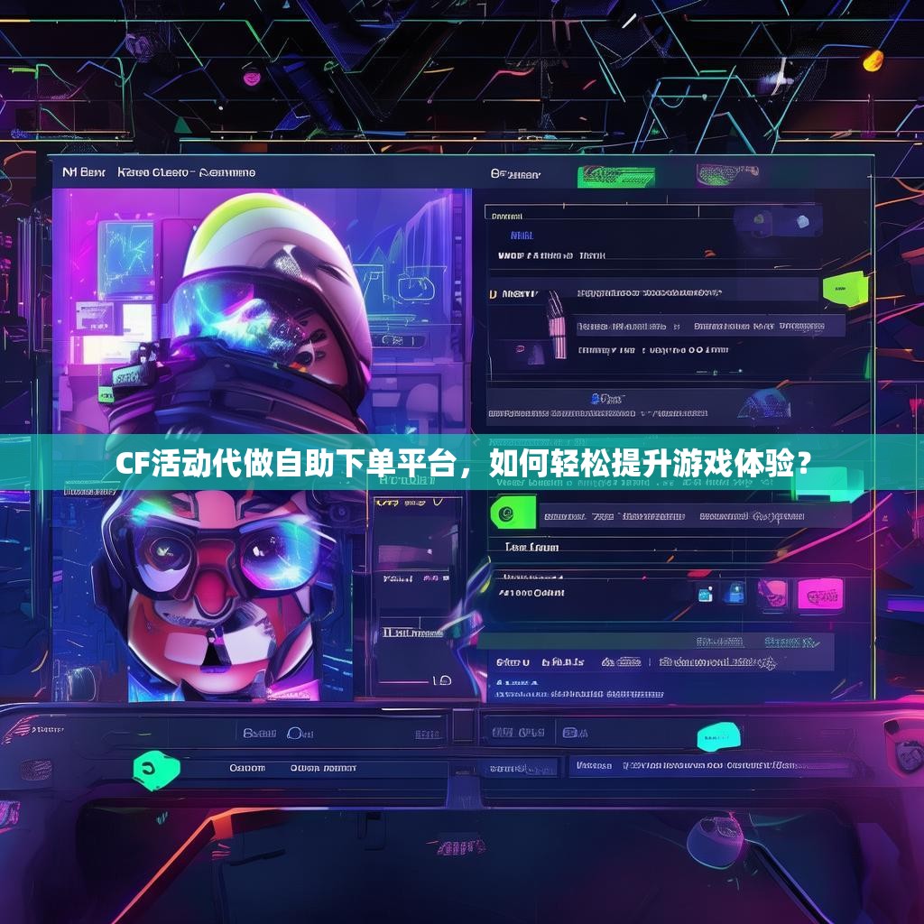 CF活动代做自助下单平台，如何轻松提升游戏体验？
