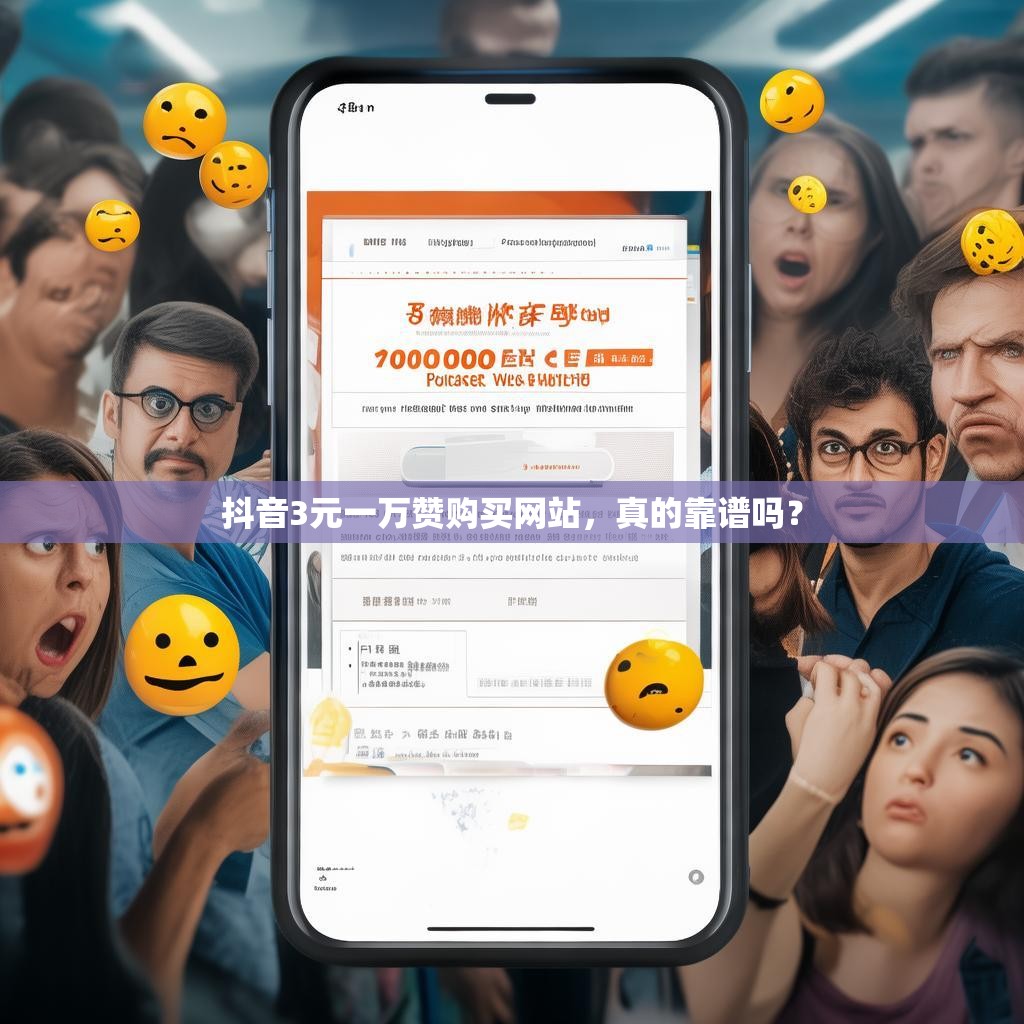 抖音3元一万赞购买网站，真的靠谱吗？
