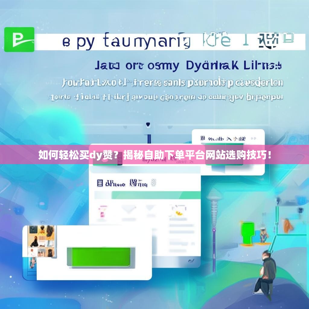 如何轻松买dy赞？揭秘自助下单平台网站选购技巧！