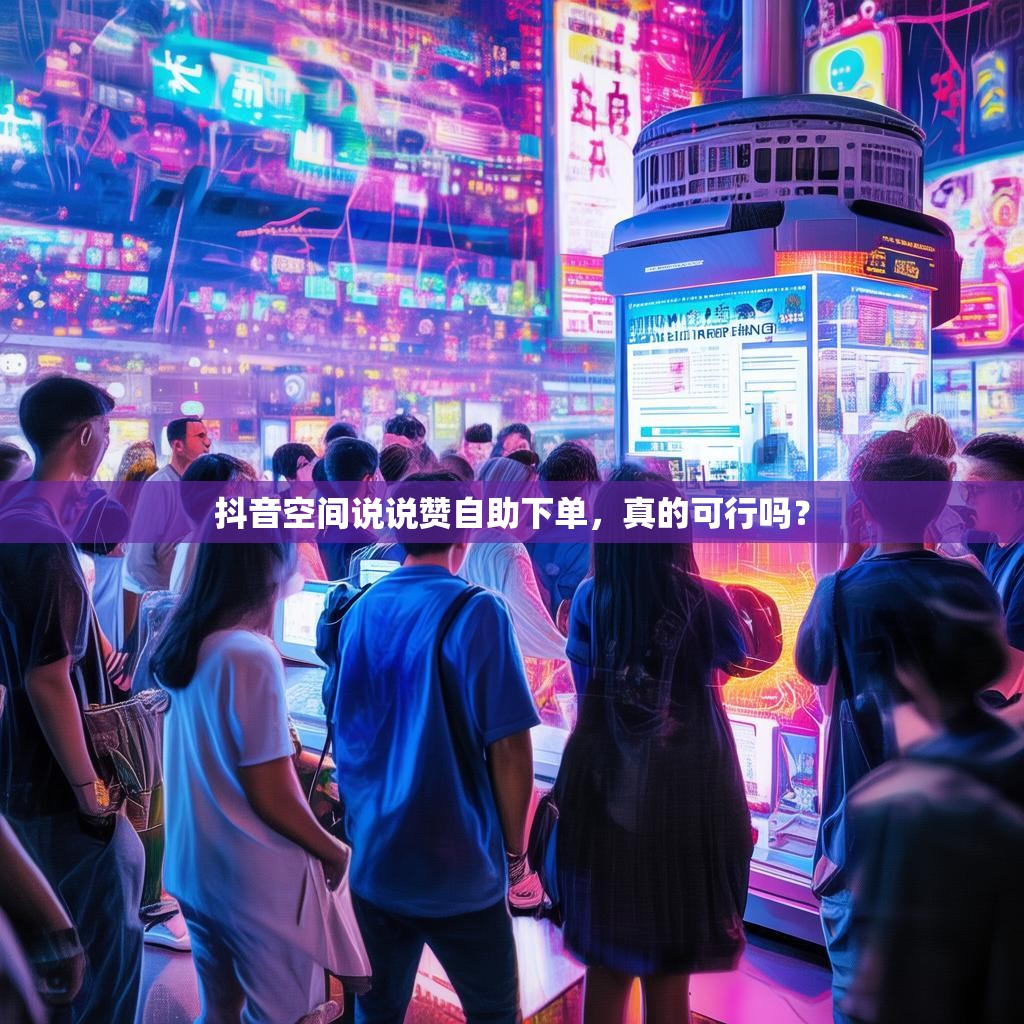 抖音空间说说赞自助下单，真的可行吗？