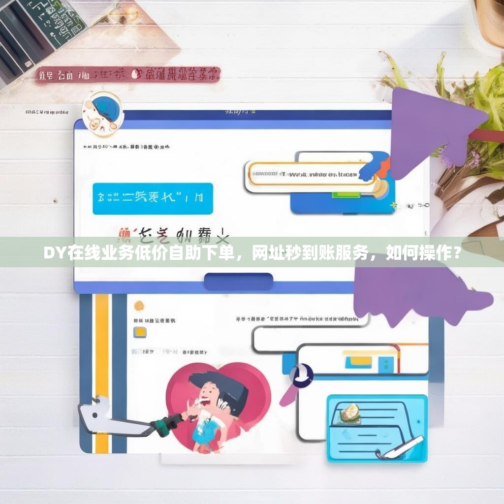 DY在线业务低价自助下单，网址秒到账服务，如何操作？